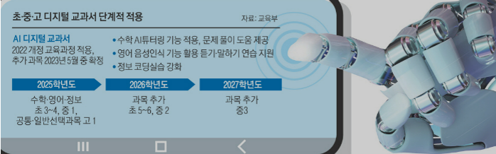 AI 디지털 교과서 도입 장단점