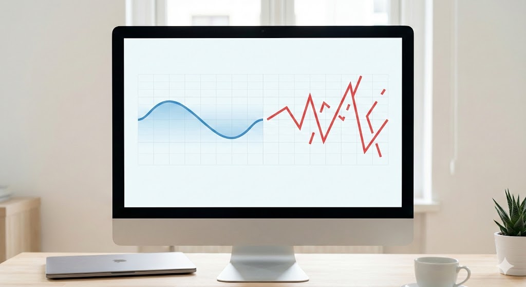 아파트와 빌라의 거래량 및 환금성 흐름을 비교한 데이터 시각화 그래픽