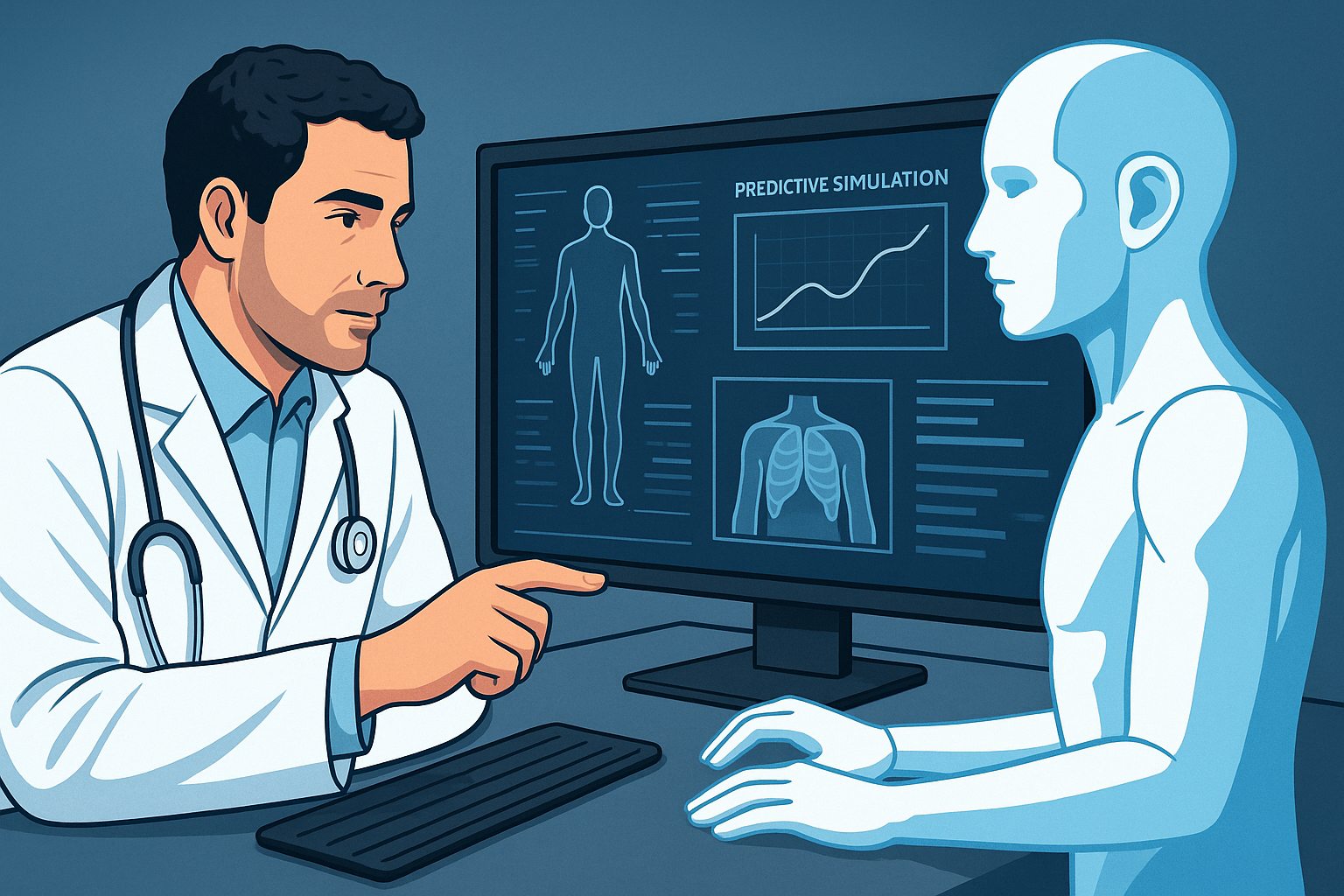 "융합과 상호보완의 의료 미래"에 대한 이미지입니다.