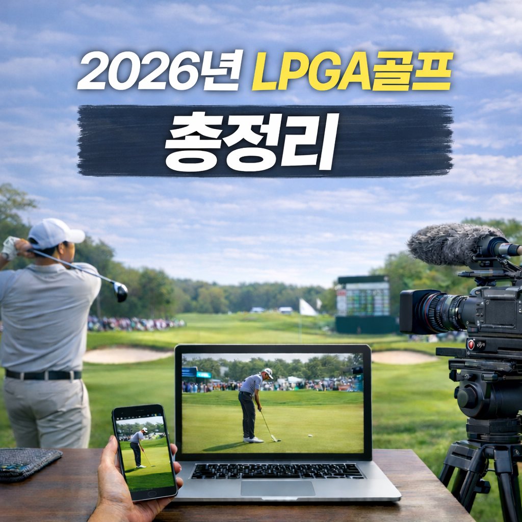2026년 LPGA골프 중계 채널 총정리 (국내·해외 방송 완벽 가이드)