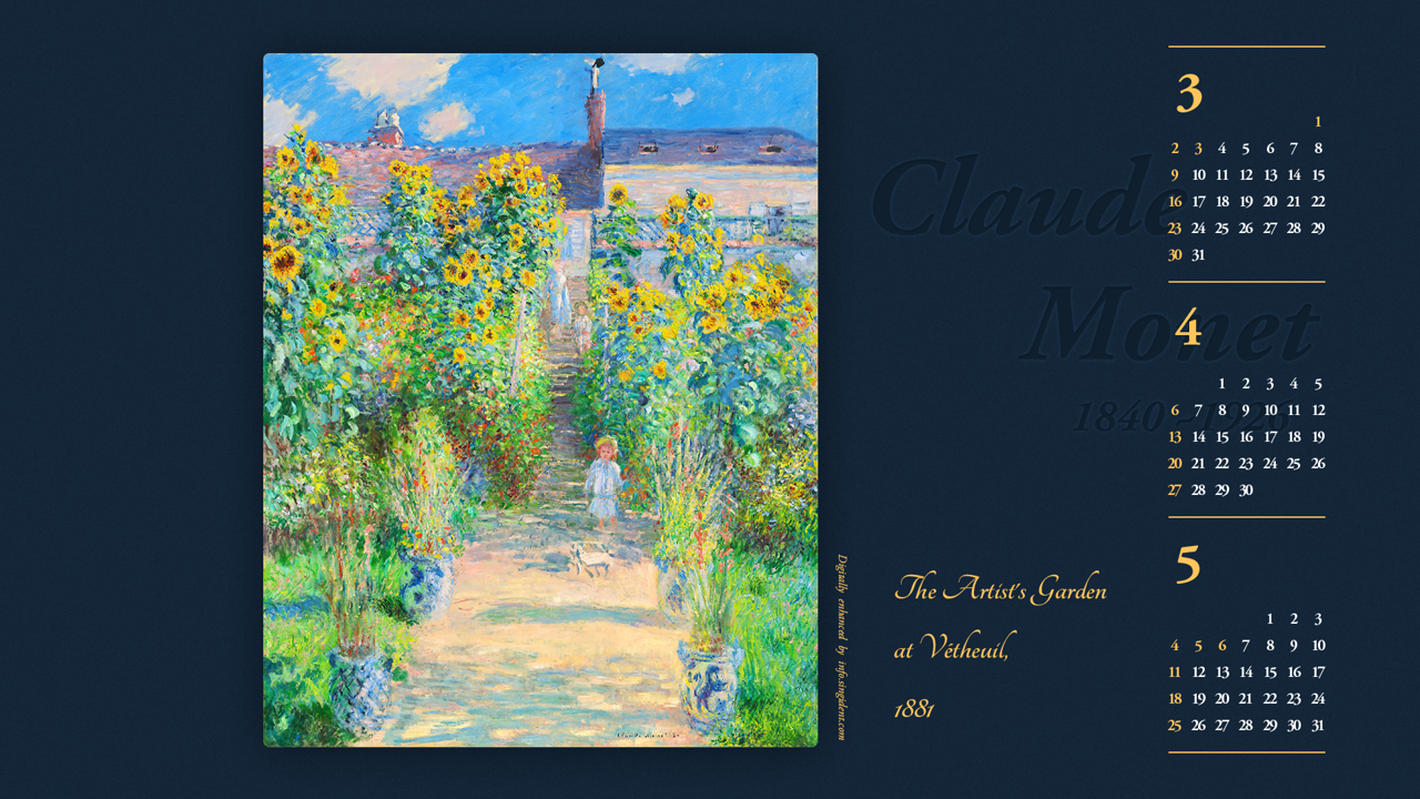 10 베퇴유의 예술가 정원 B - 2025년4월 노트북배경화면