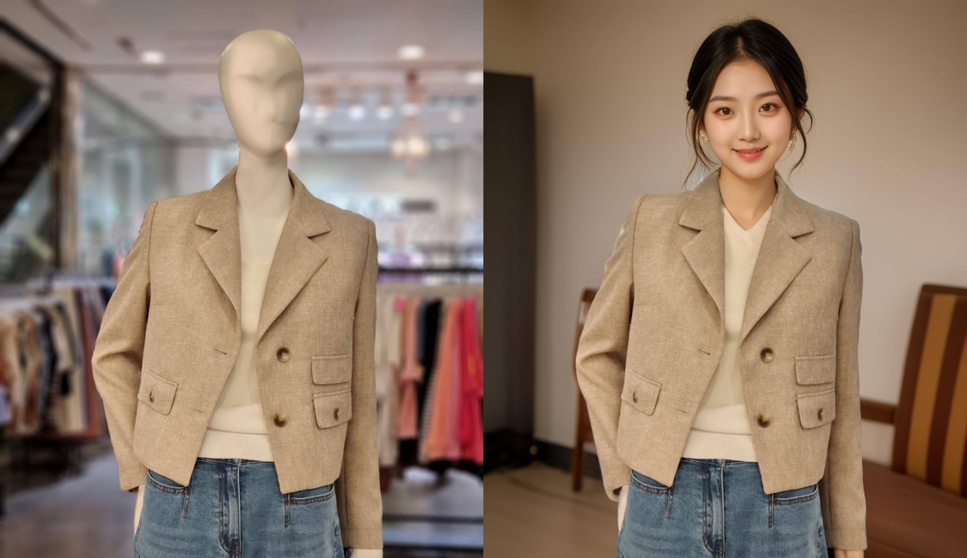 구매 대행 전략 - 마네킹 사진을 사람 모델로 바꾸기