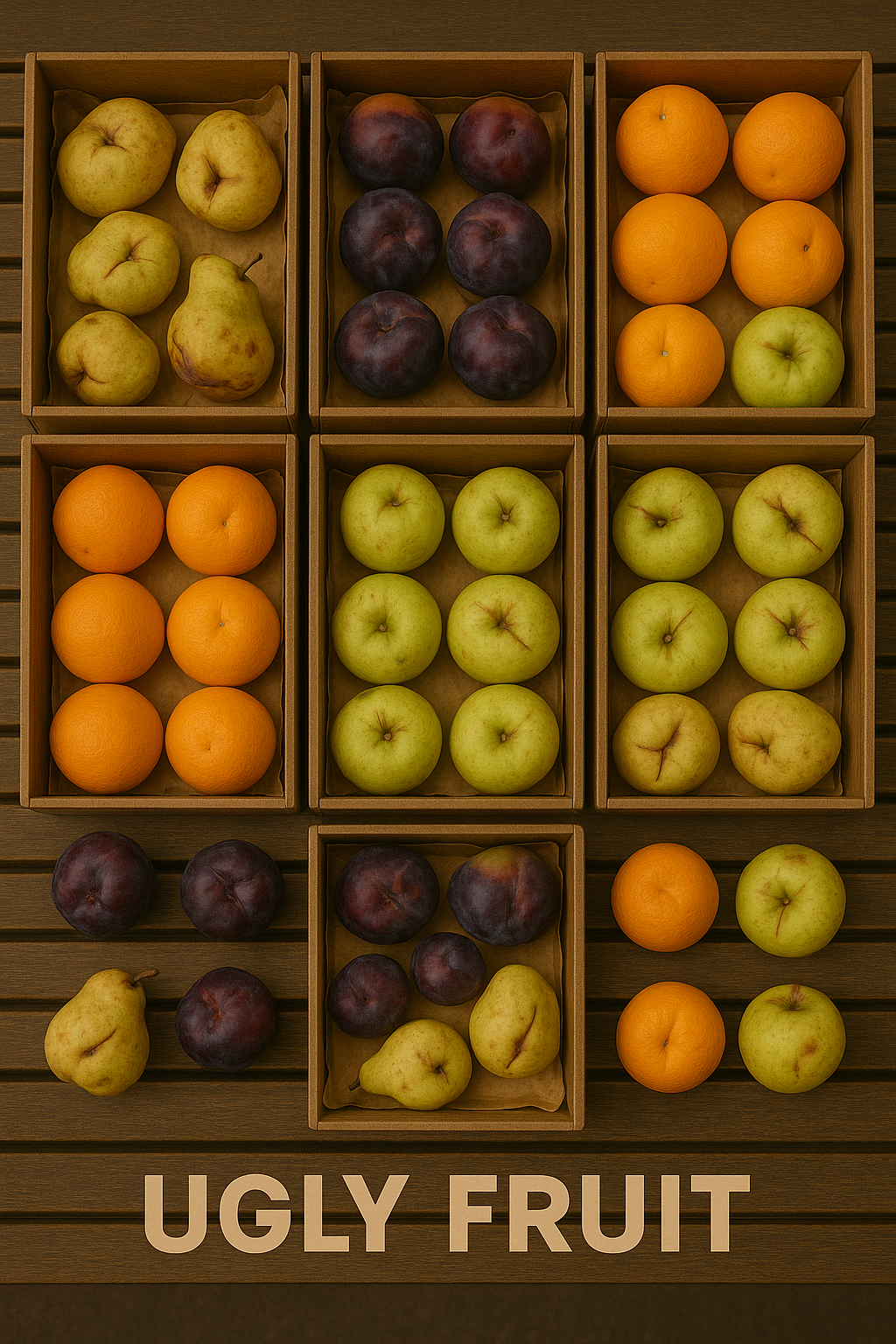 과일별로 담긴 못난이 과일