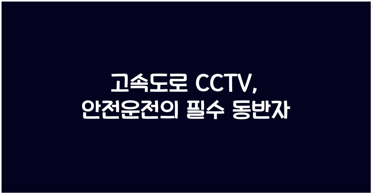고속도로 cctv
