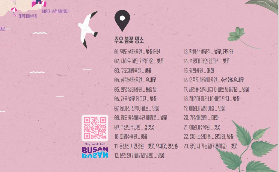 주요 봄꽃 명소