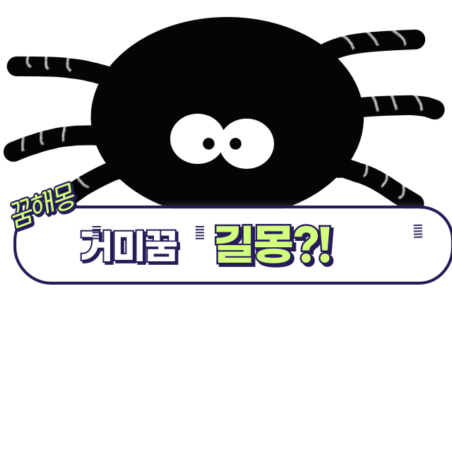 오늘에 꿈 해몽｜거미 꿈 해몽 20가지 완벽 정리｜길몽｜흉몽