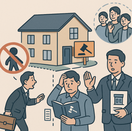 낙찰 부동산 외부인 임대 제한