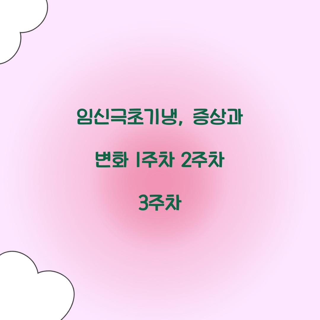 임신극초기냉