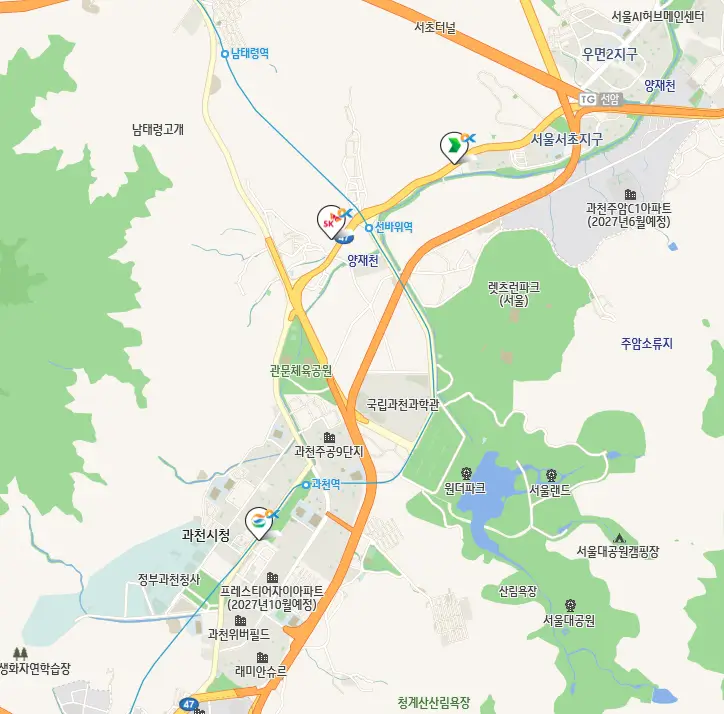 과천시 세차장 위치
