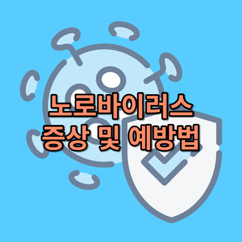 노로바이러스 장염 증상 및 예방법