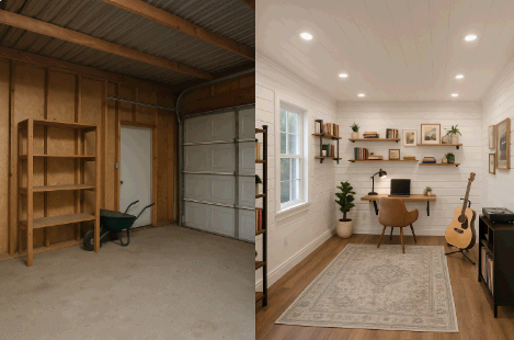창고를 취미방으로 변신시키는 리모델링 아이디어