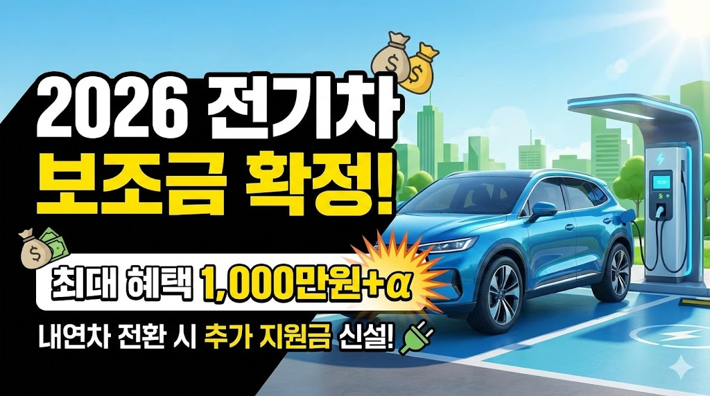 내연차 폐차하면 100만 원 더? 2026년 신설된 전기차 전환 혜택 총정리