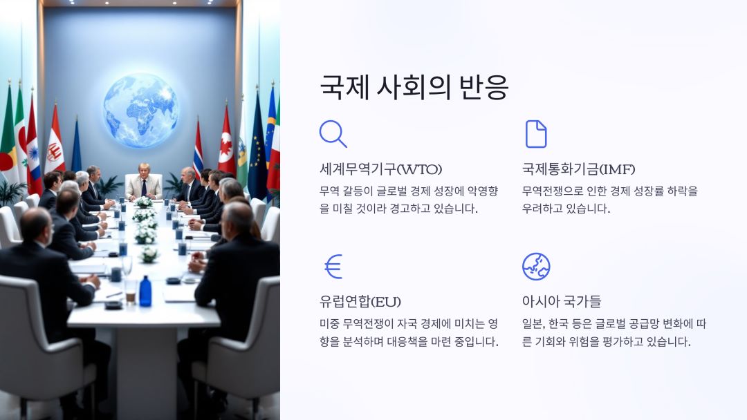 국제 사회의 반응