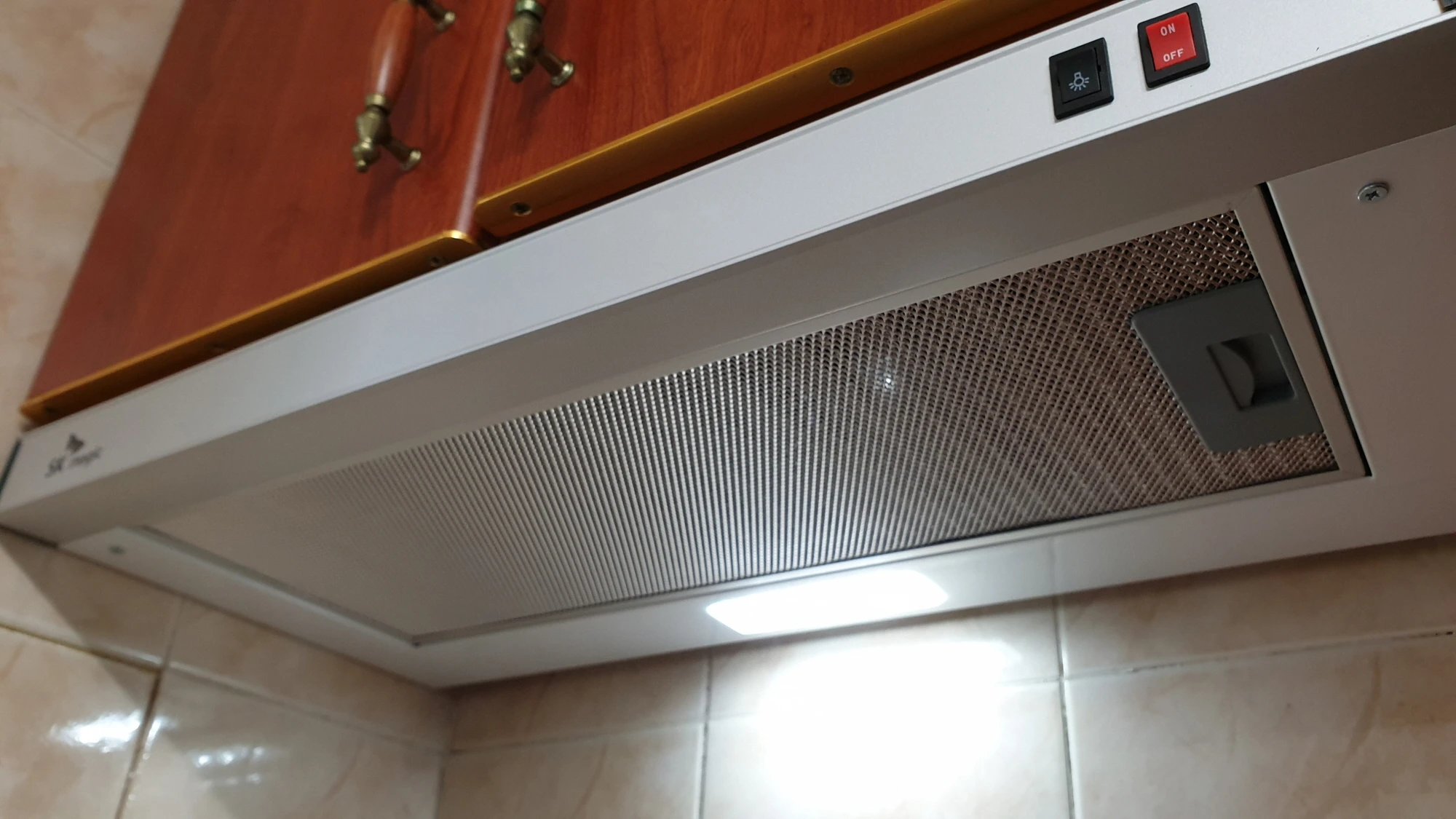 가스레인지 후드 설치 완료 모습