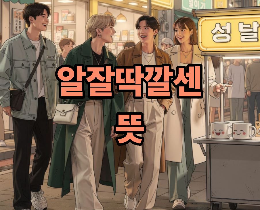 알잘딱깔센 뜻
