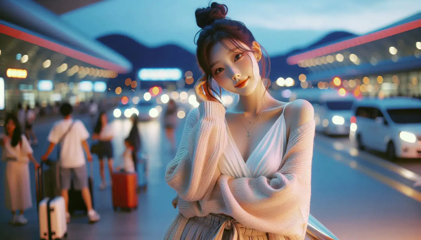 트레블로그-환전-한도를-알아보는-여성의-모습