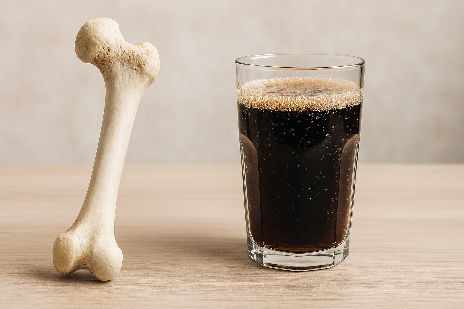 칼슘 흡수를 방해하는 탄산음료 섭취 예시 이미지