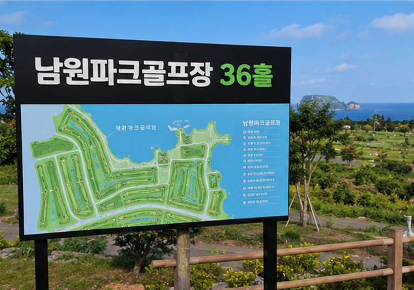 서귀포 최대 규모 36홀 남원파크골프장 위치, 오는길, 코스, 예약 방법 총정리