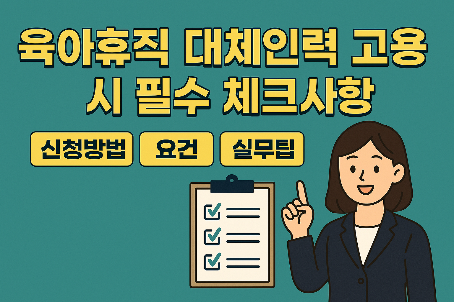 육아휴직 대체인력 고용 시 필수 체크사항