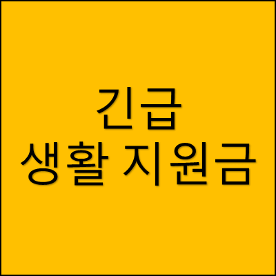 긴급 생활 지원금 썸네일