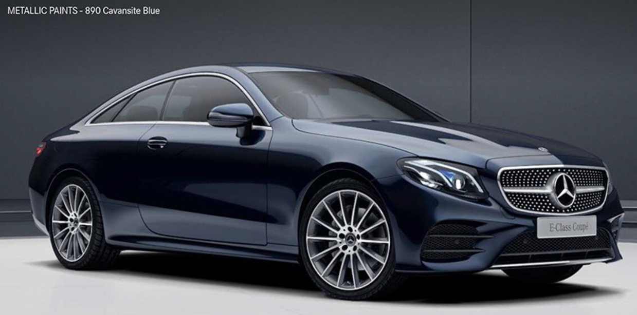 Cavansite Blue( 색상코드 : 890) 벤츠 e 클래스 쿠페 Cavansite Blue( 색상코드 : 890)
