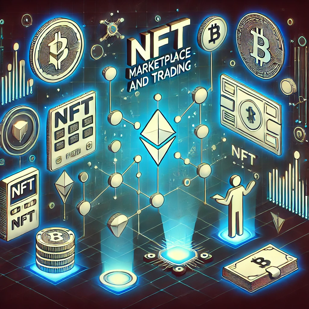 NFT 거래 &amp; 마켓플레이스 인포그래픽