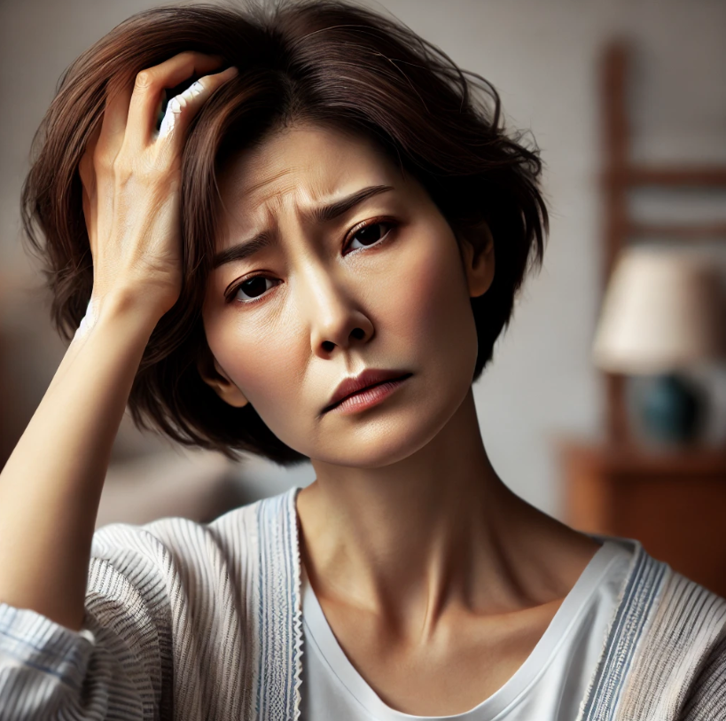 폐경기를 겪고 잇는 여성