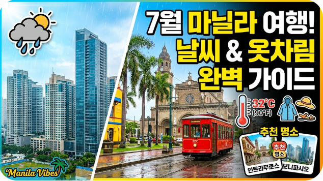 필리핀 마닐라 7월 날씨 옷차림 추천 여행지