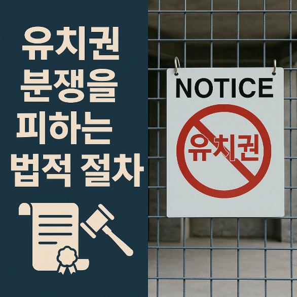 유치권 분쟁을 피하는 법적 절차