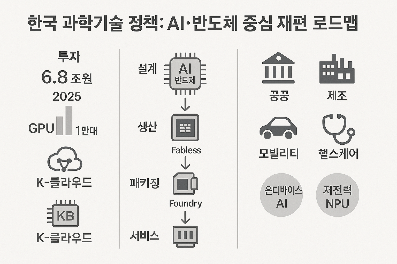 한국 과학기술 정책 : AI·반도체 중심 재편 로드맵