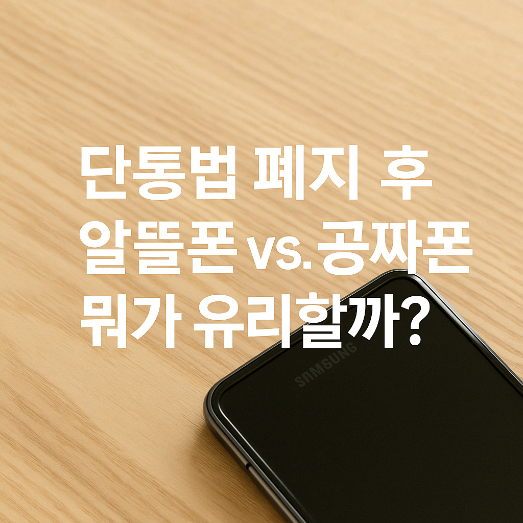단통법 폐지 후 ‘통신비 절약’, 공짜폰 vs. 알뜰폰 뭐가 유리할까?