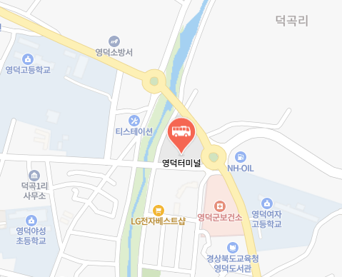 영덕터미널 위치-지도