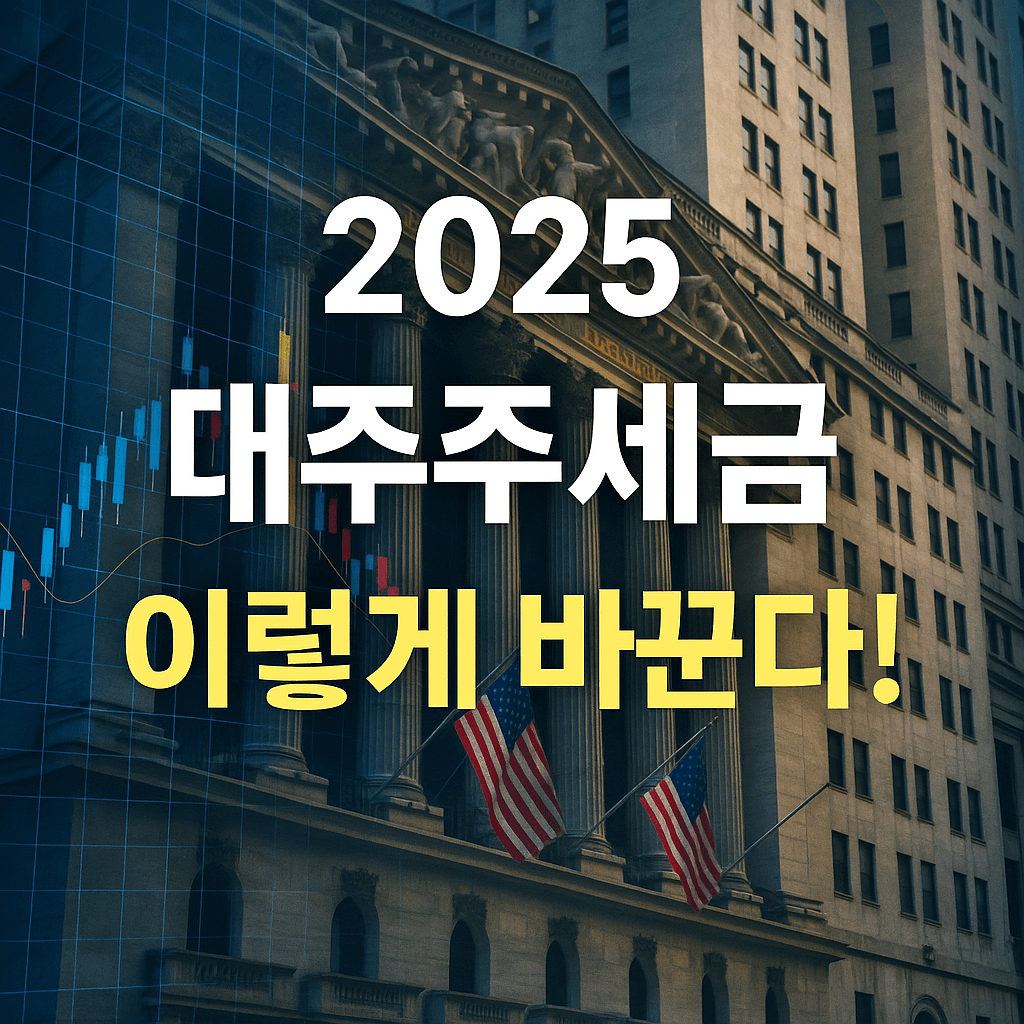2025 대주주 세금규정변화