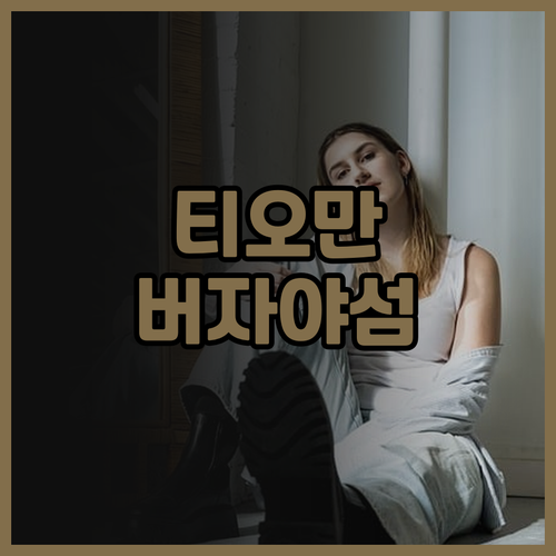 티오만 섬 버자야 리조트 후기 꼼꼼