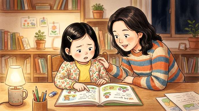 교과서 단어 앞에서 막힌 아이