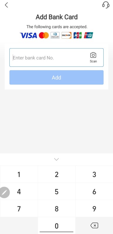 알리페이 카드등록
