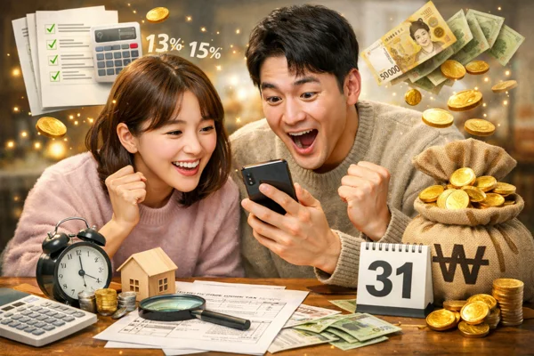 공제 항목을 계산하는 장면