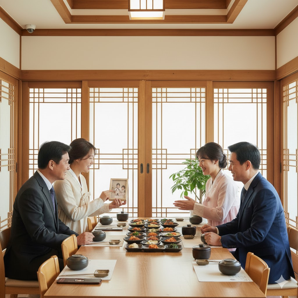 자신의 자녀를 자랑하는 부모님