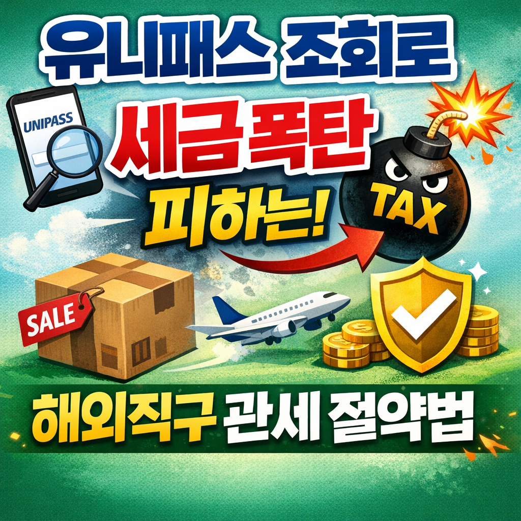 유니패스 조회로 세금 폭탄 피하는 해외직구 관세 절약법