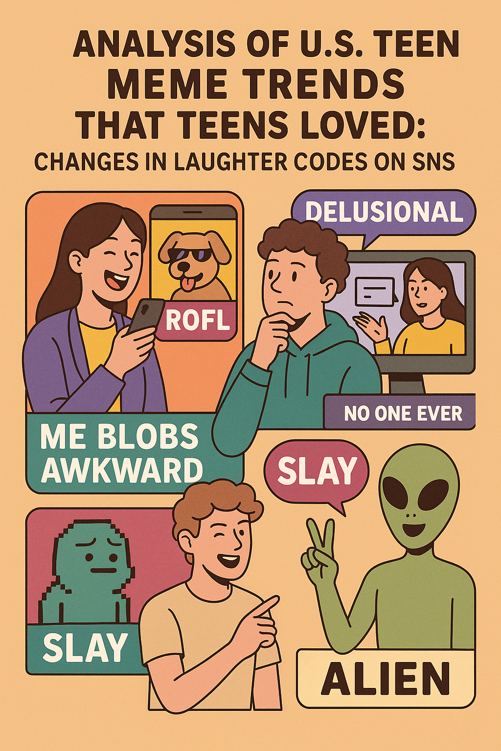 10대가 좋아한 미국 밈 트렌드 분석: SNS 속 웃음 코드의 변화