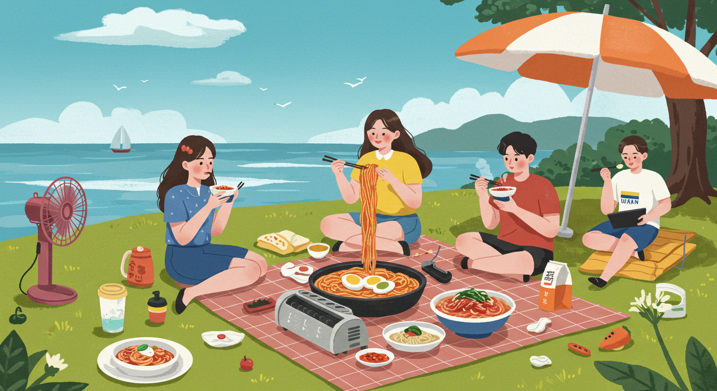 부산 여름엔 시원한 밀면과 냉면이 제격