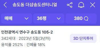 더샵 송도센터니얼 단지 정보