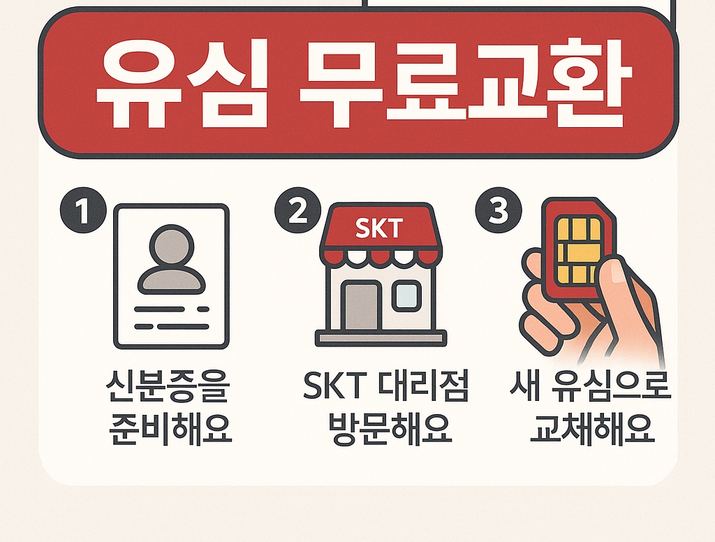 SK텔레콤 유심 무료 교체서비스 신청방법