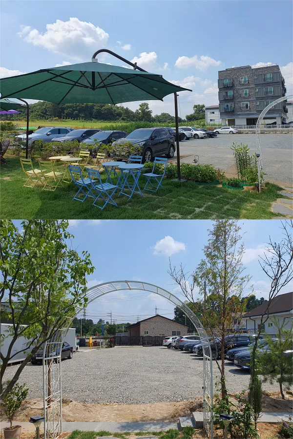폴린커피 로스팅룸 주차장