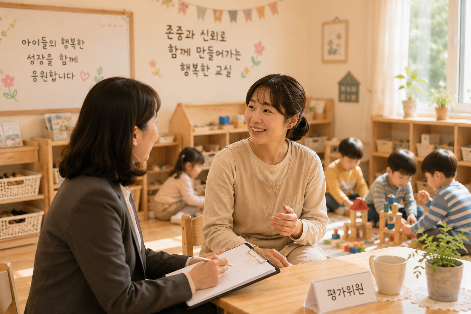 행복한 교실에서의 따뜻한 대화