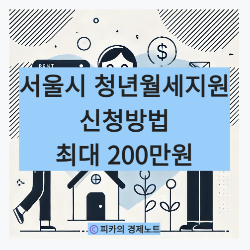 서울시 청년월세지원 신청방법 지원금액