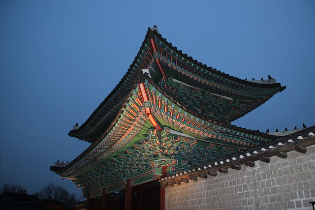 한국 전통 건물 사진