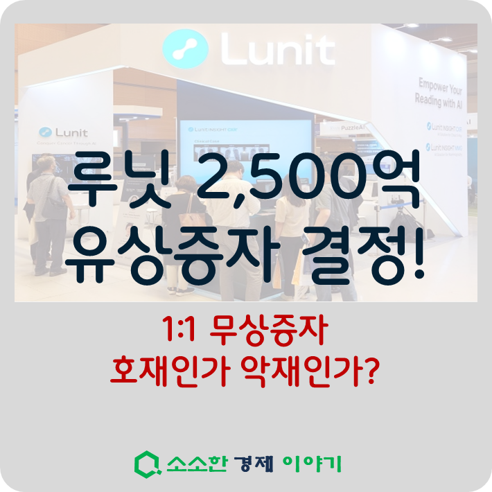루닛 2,500억 증자 결정! 무상증자 호재인가 악재인가? (2026 전망)