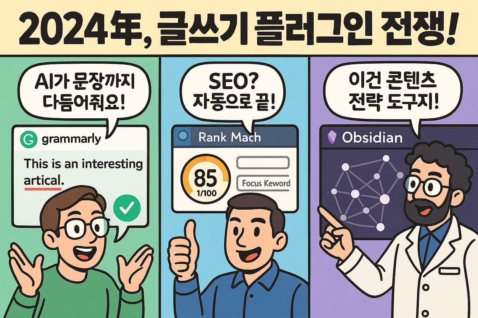 요즘 뜨는 글쓰기 플러그인 2024