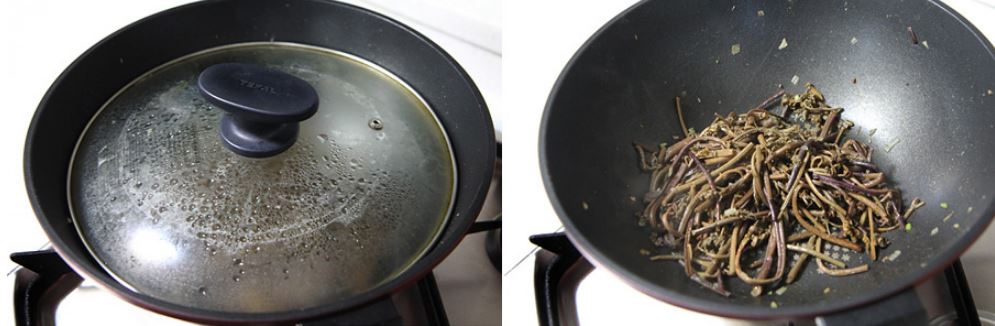 고사리 나물 완성